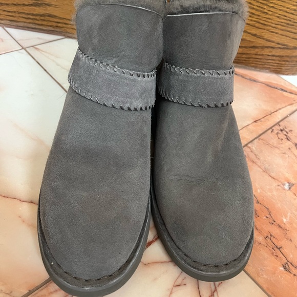 UGG Charcoal Suede Winter Boots - Picture 2 of 7